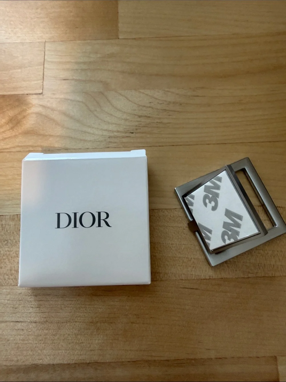 Dior Homme Silver Cell Phone Ring Holder NIB Luxury Designer Tech Accessory